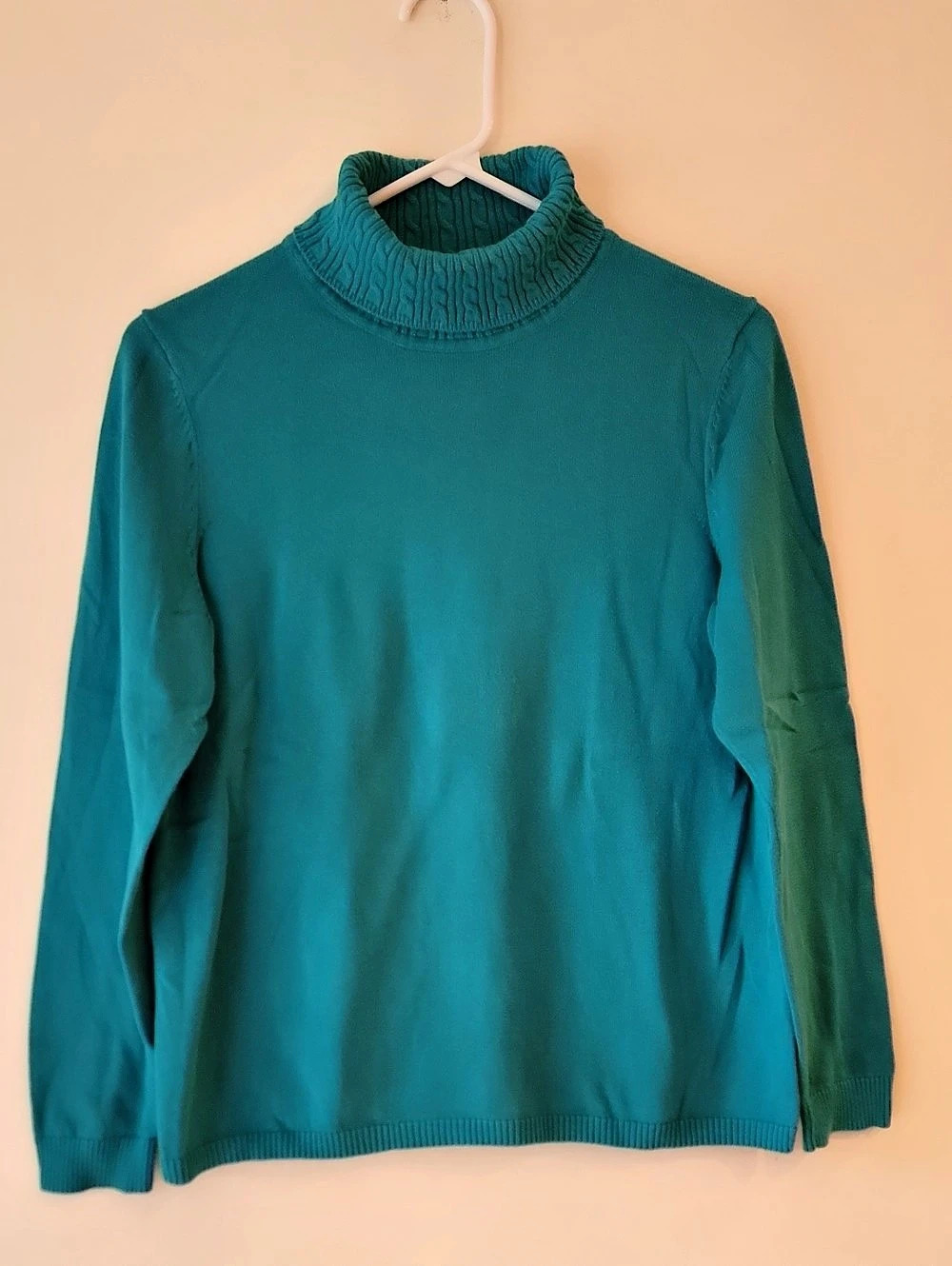 Talbots Teal Cowl Neck Sweater - Size Lp